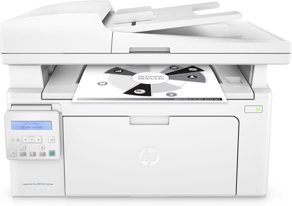 HP LaserJet Pro MFP M132SNW Laser Multi Function Color Printer Image