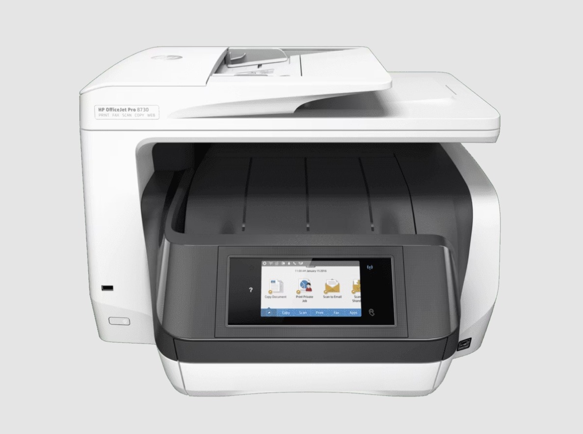 HP OfficeJet Pro 8730 Inkjet Multi Function Color Printer Image