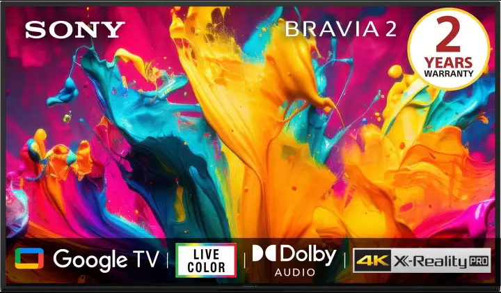 Sony Bravia 2 125.7cm (50) 4K Ultra HD LED Smart Google TV (K-50S20B) Image