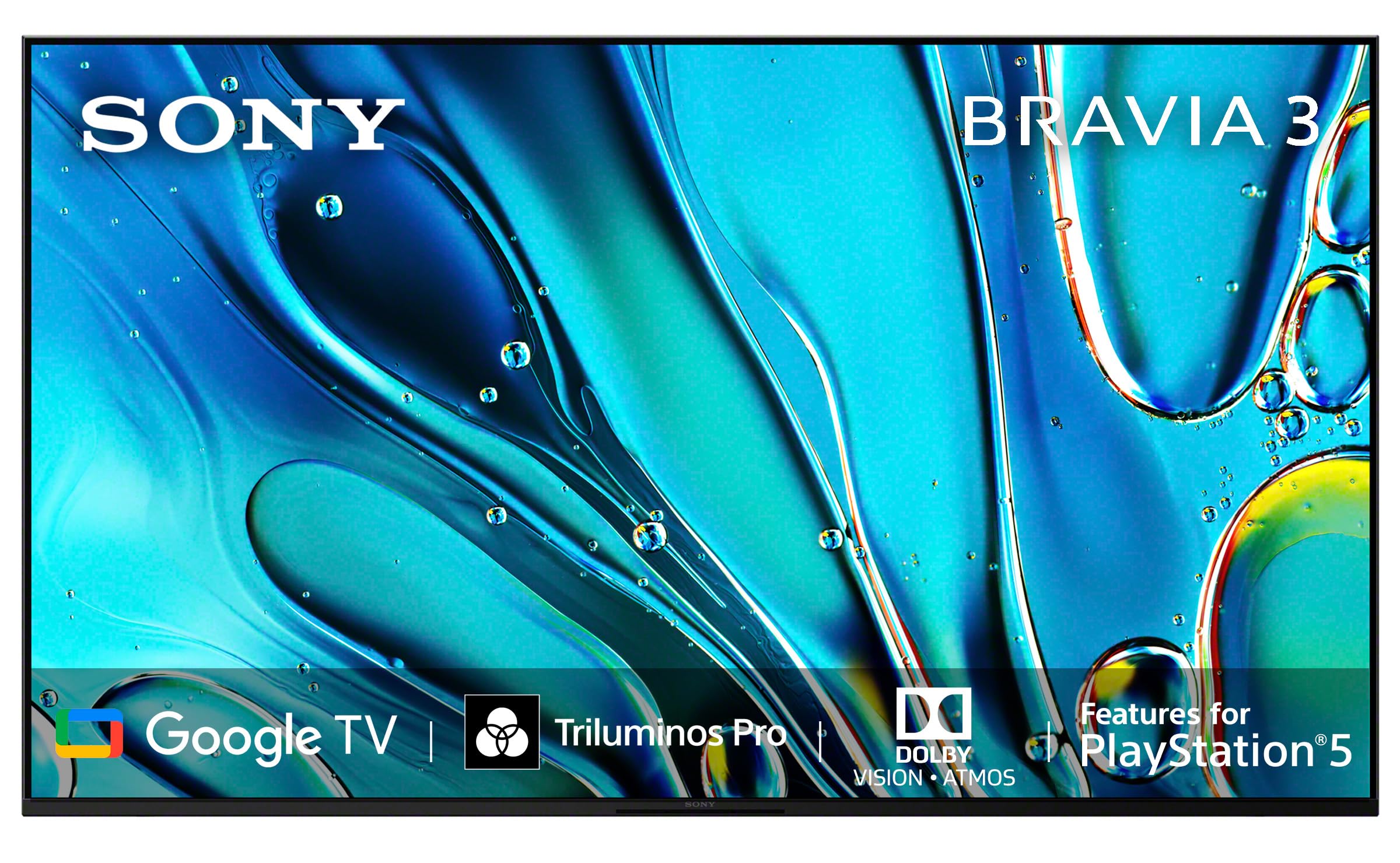 Sony Bravia 3 163.9cm (65) 4K Ultra HD LED Smart Google TV (K-65S30) Image