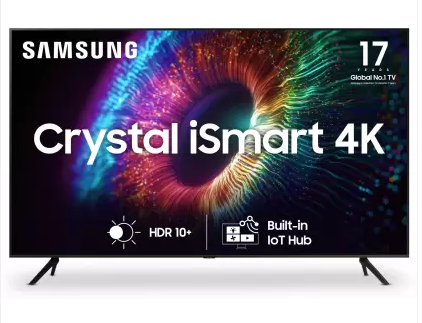 Samsung Crystal 4K iSmart 163cm (65) HD LED Smart TV UA65CUE60AKLXL Image