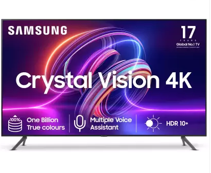 Samsung Crystal Vision 4K iSmart 108cm (43) HD LED Smart TV UA43CUE70AKLXL Image