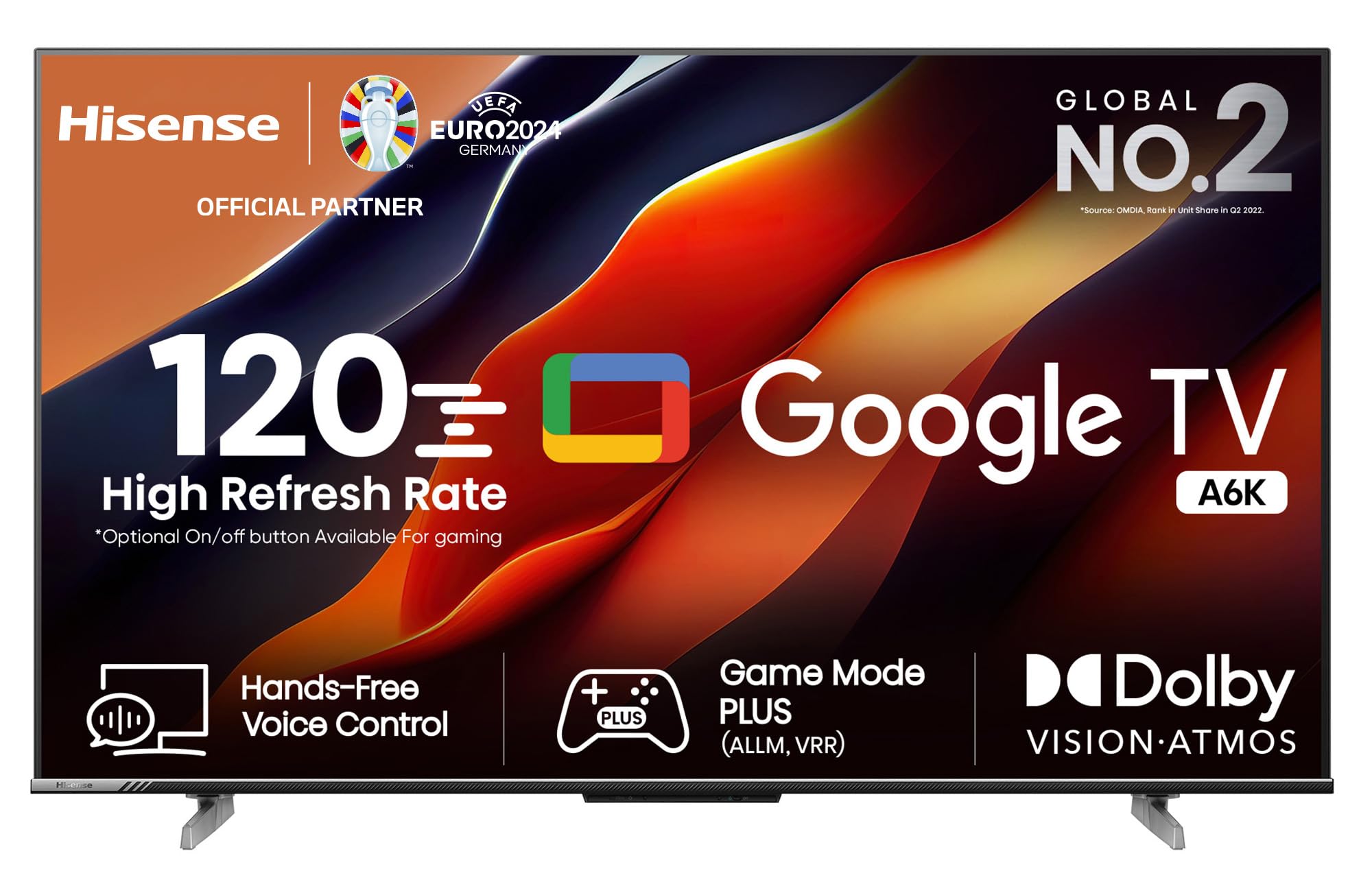 Hisense 108cm (43) 4K Ultra HD LED Smart Google TV 43A6K Image