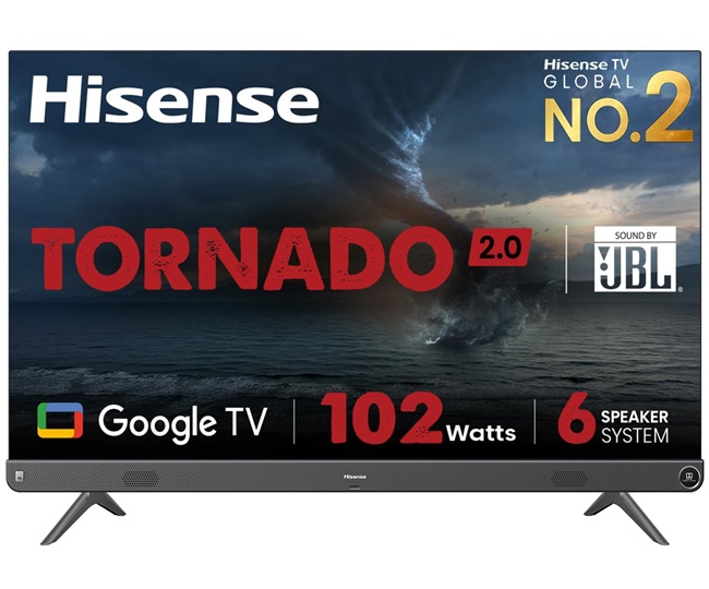 Hisense Tornado 164cm (65) 4K Ultra HD LED Smart Google TV 65A7H Image