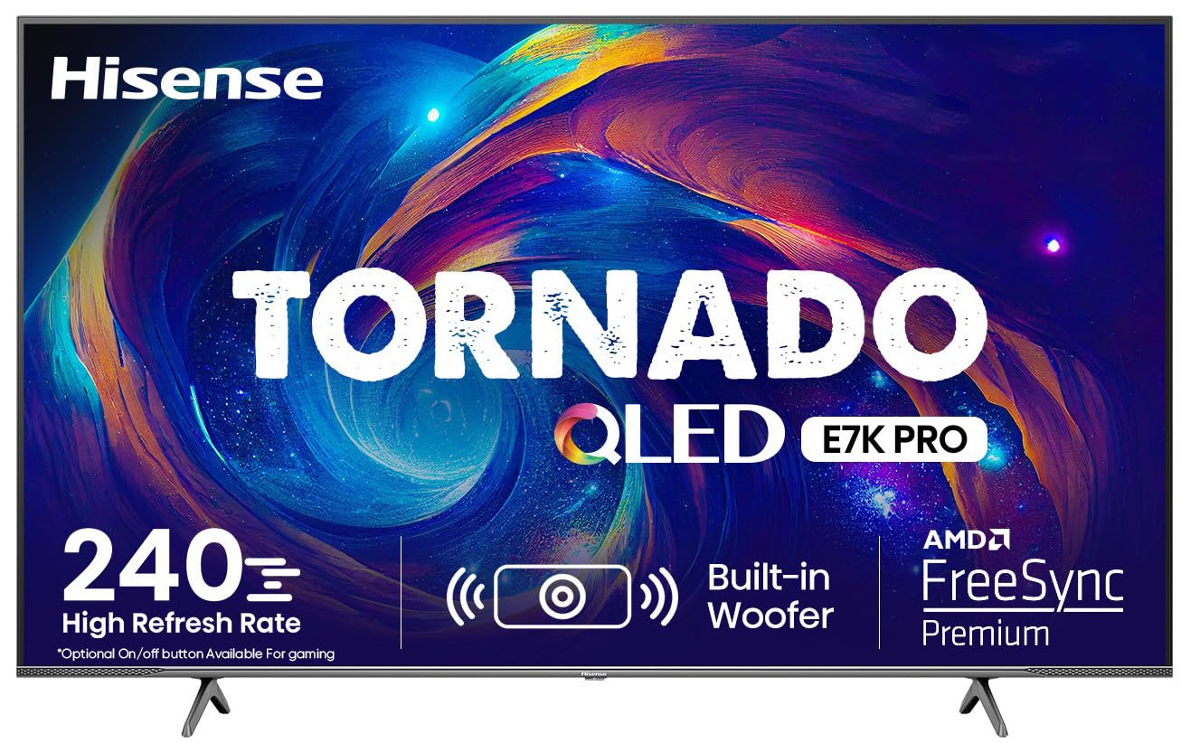 Hisense Tornado 164cm (65) 4K Ultra HD Smart TV 65E7K PRO Image