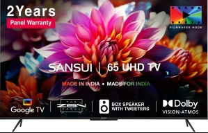 Sansui 165cm (65) 4K Ultra HD LED Smart Google TV JSW65GSUHDFF Image