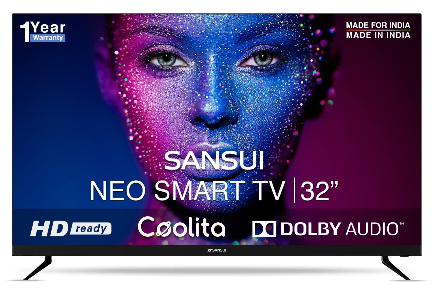 Sansui Neo 80cm (32) HD Ready LED Smart Linux TV JSWY32CSHD Image