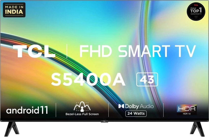 TCL 108cm (43) Full HD LED Smart Android TV 43S5400A Image