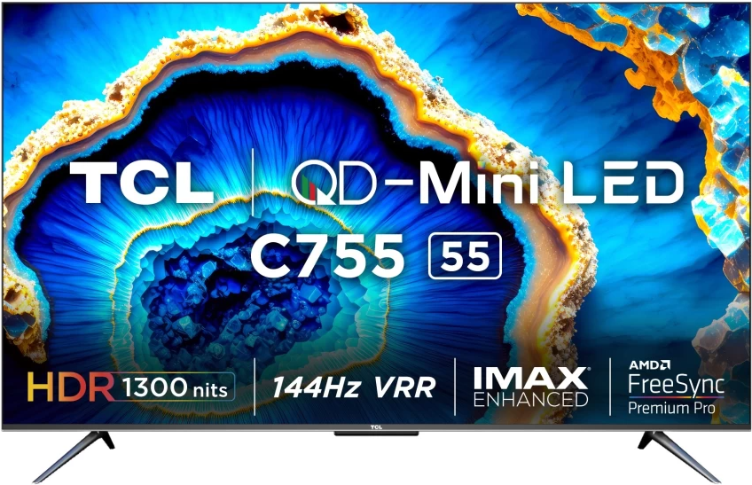 TCL 139cm (55) Ultra HD Mini LED Smart Google TV 55C755 Image