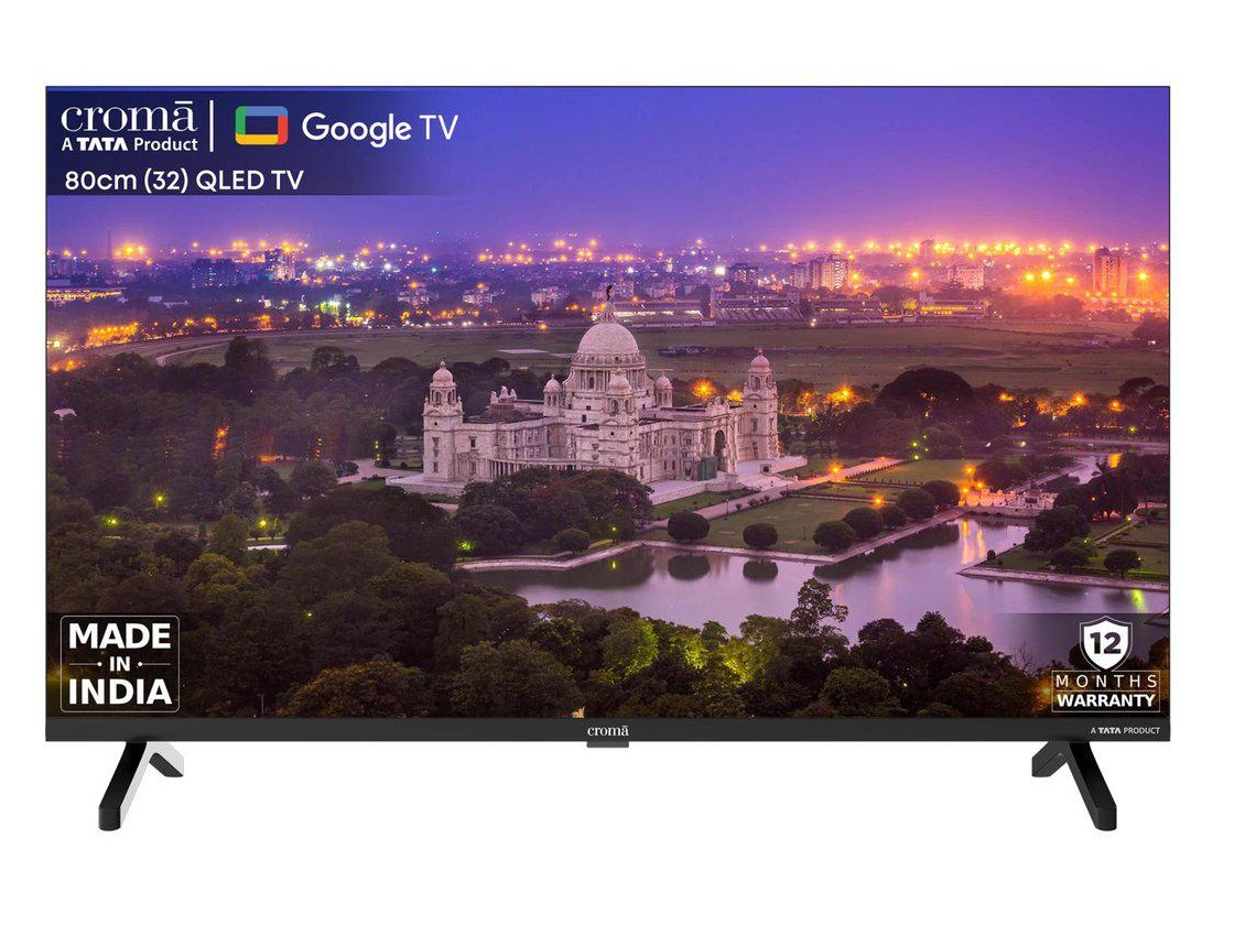 Croma 80cm (32) HD Ready QLED Smart Google TV CREL032HGC024603 Image