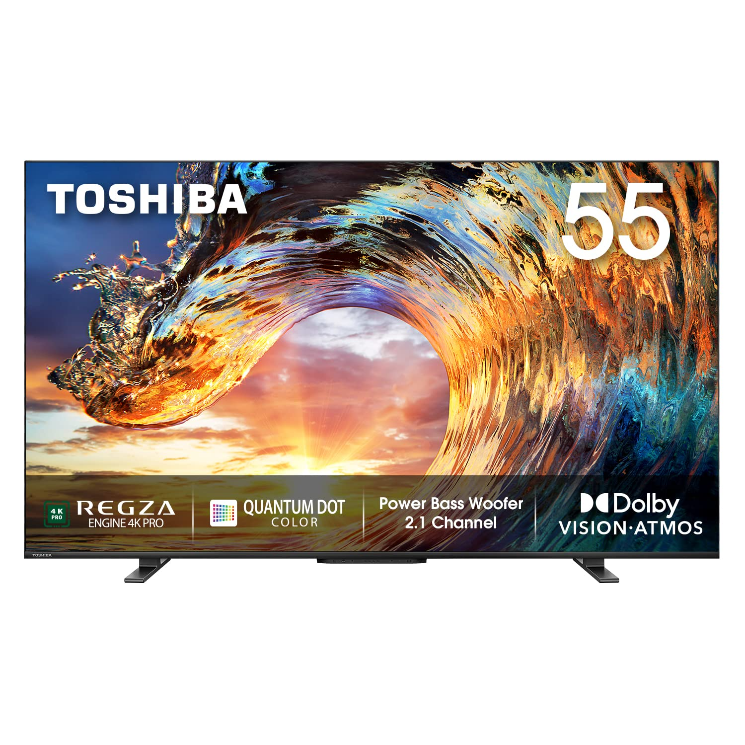 Toshiba 139cm (55) 4K Ultra HD Smart QLED Google TV 55M550LP Image