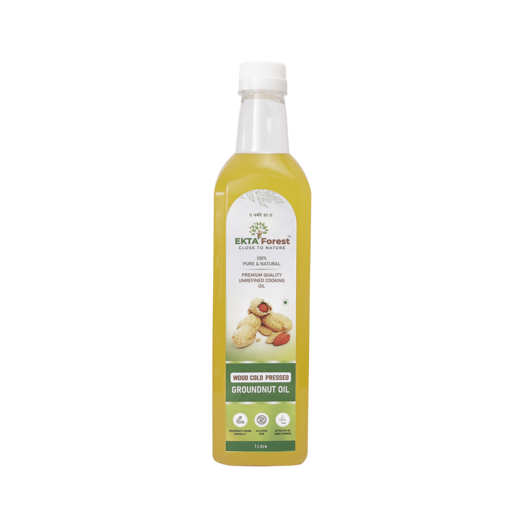 Ekta Forest Wood Cold Pressed Groundnut Oil Image