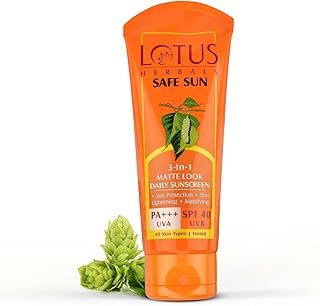 Lotus Herbals Safe Sun 3-In-1 Matte Look Daily Sunblock Sunscreen SPF 40 Image