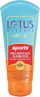 Lotus Herbals Safe Sun Sports Pro-Defence Sunscreen Cream SPF 100 PA+++ Image