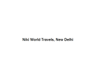 Niki World Travels - New Delhi