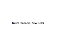 Travel Planners - New Delhi