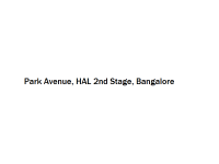 Park Avenue - HAL 2nd Stage - Bangalore