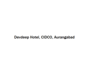 Devdeep Hotel - CIDCO - Aurangabad