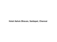 Hotel Ashok Bhavan - Saidapet - Chennai
