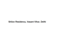 Shilon Residency - Vasant Vihar - Delhi
