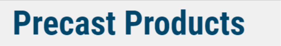 Precast Products