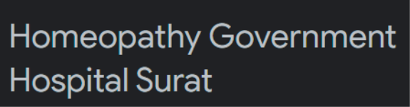 Homeopathy Government Hospital - Machhiwar - Surat