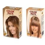 Color Mate Golden Brown and Light Blonde Hair Color Cream