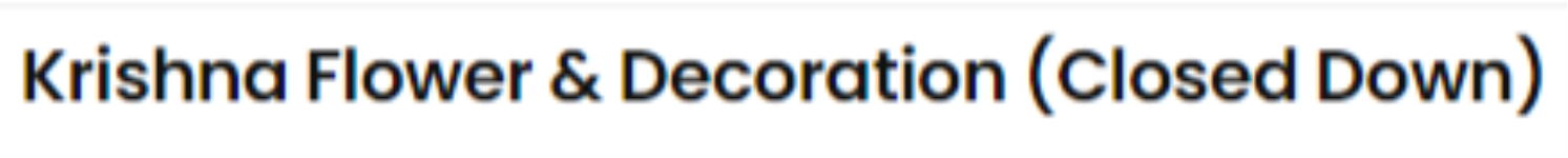 Krishna Flower And Decoration - Madhuban - Udaipur