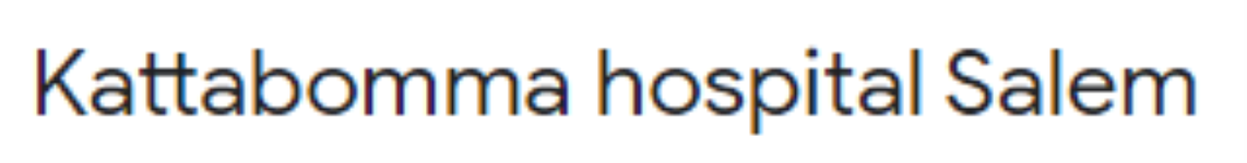 Kattabomma Hospital - Meyyanur - Salem