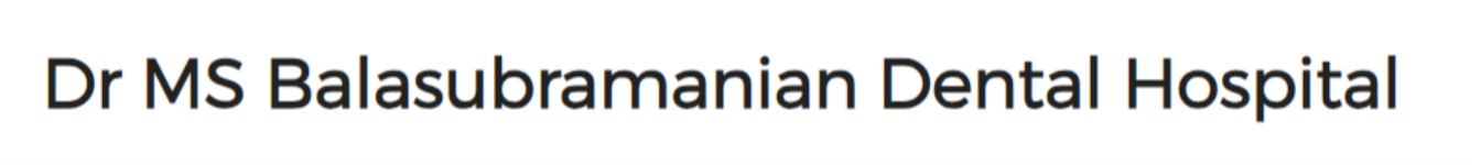 Dr.M.S. Balasubramanian Dental Hospital - Nethaji Road - Erode