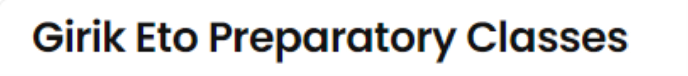 Girik Eto Preparatory Classes - Cbd Belapur - Navi Mumbai