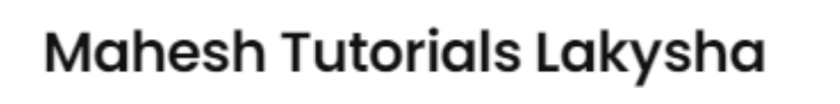 Mahesh Tutorials Lakysha - Vasai West - Palghar