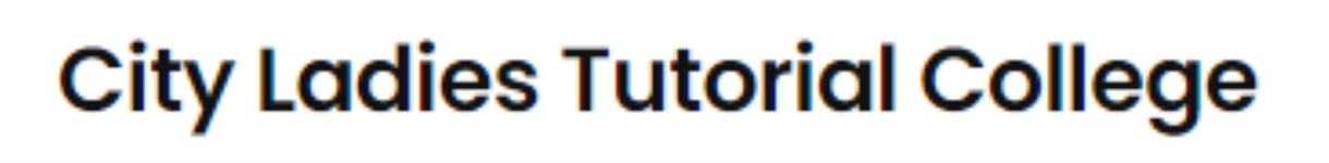 City Ladies Tutorial College - Mylapore - Chennai