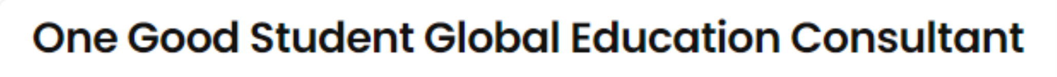 One Good Student Global Education Consultant - Adyar - Chennai