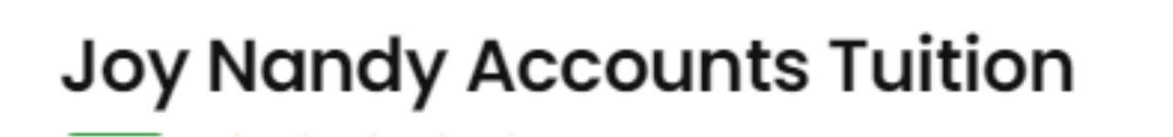 Joy Nandy Accounts Tuition - Belgachia - Kolkata