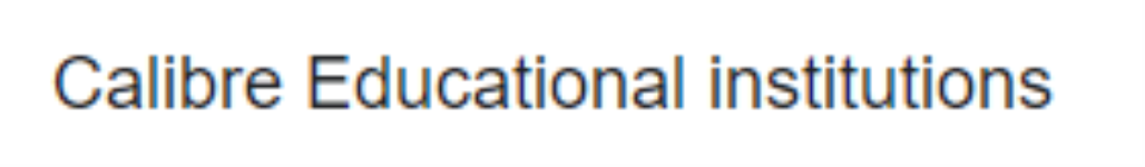 Calibre Educationa lInstitutions - Hyderabad