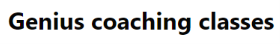 Genius Coaching Classes - Dundahera - Gurugram
