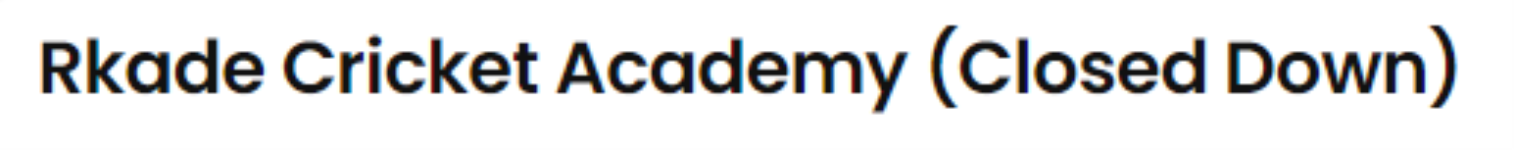 Rkade Cricket Academy - Wazirpur - Gurugram