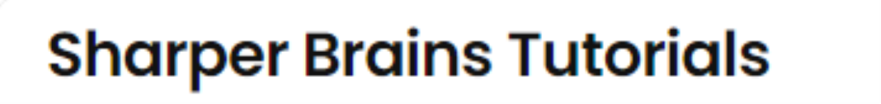 Sharper Brains Tutorials - Gomti Nagar - Lucknow