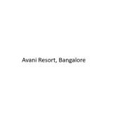 Avani Resort - Bangalore