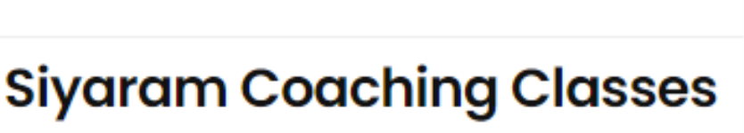 Siyaram Coaching Classes - Shahganj - Agra