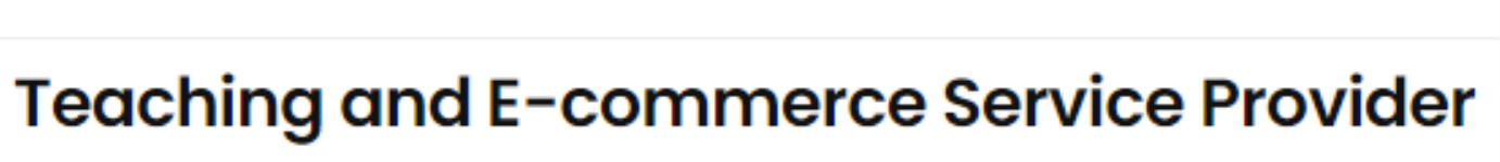 Teaching And E-Commerce Service Provider - Mahadev Nagar - Agra