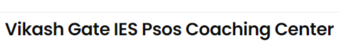 Vikash Gate Ies Psos Coaching Center - Agra Ho - Agra