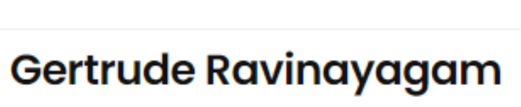 Gertrude Ravinayagam - Pari Nagar - Coimbatore