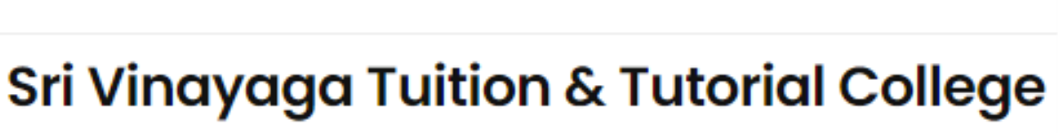 Sri Vinayaga Tuition & Tutorial College - Hastampatti - Coimbatore