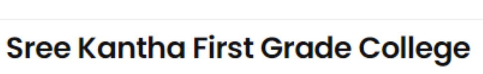 Sree Kantha First Grade College - Agrahara - Mysore