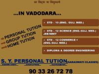 S.Y. Personal Tuition - Panchal Nagar - Vadodara