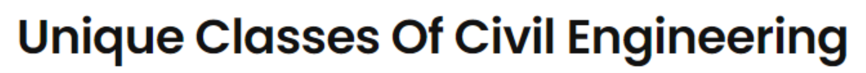 Unique Classes Of Civil Engineering - Gorwa - Vadodara