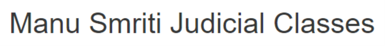 Manu Smriti Judicial Classes - Kankarbagh - Patna