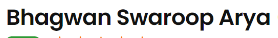 Bhagwan Swaroop Arya - Ahir Khedi - Indore